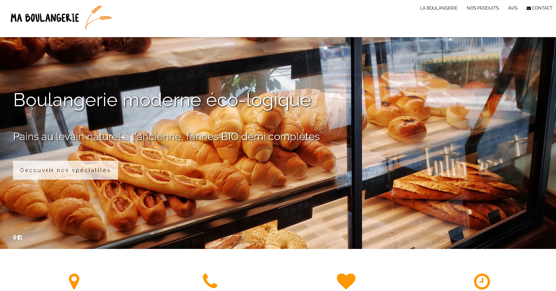 Site vitrine démo — Boulangerie