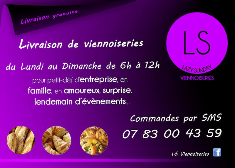 Flyer pour livraison de viennoiseries - LSV