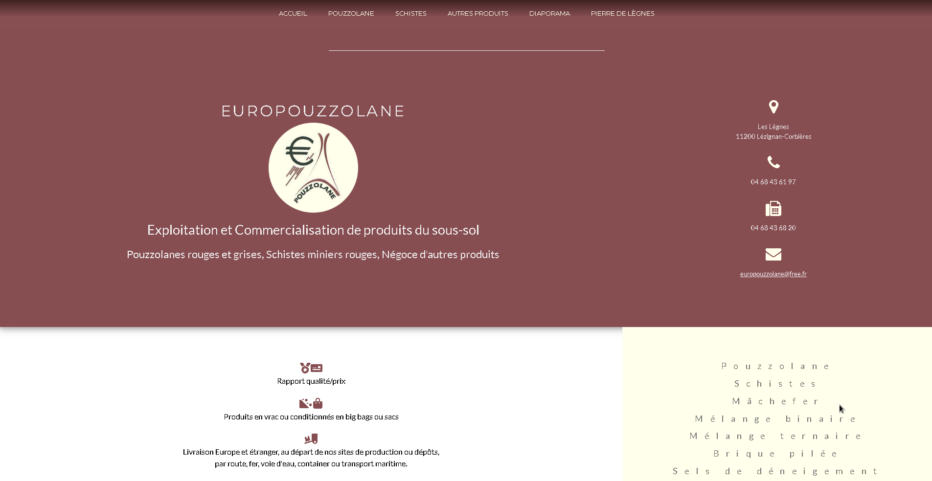 Refonte EUROPOUZZOLANE