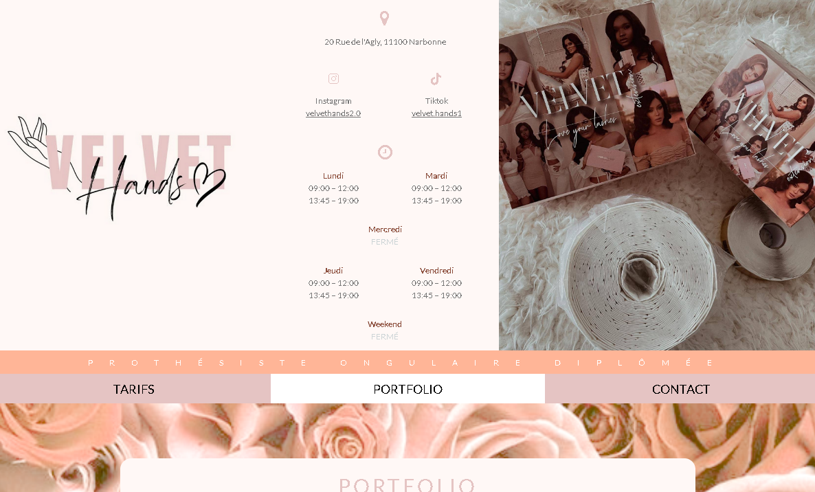 Portfolio Velvet Hands